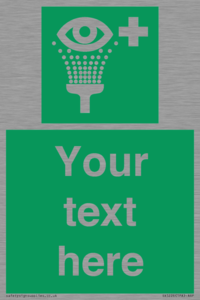 Custom Eye Wash Station Sign